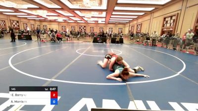 145 lbs Semifinal - Eva Barry, Nj vs Alahna Morris, Pa