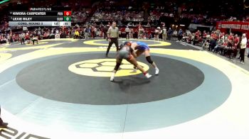 G-145 lbs Cons. Round 3 - Lexie Riley, G-Olen. Orange vs Kimora Carpenter, G-Princeton