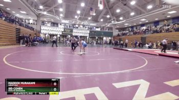 126 lbs Cons. Round 3 - Sid Cohen, Rancho Bernardo vs Maddox Murakami, Great Oak