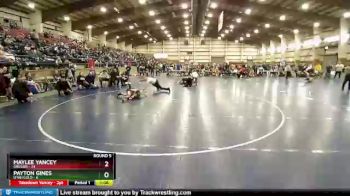 85 lbs Round 5 (6 Team) - Payton Gines, Utah Gold vs Maylee Yancey, Oregon