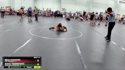 56 lbs Round 4 (8 Team) - Beau McKeown, Mat Assassins vs Bohdi Tsikerdanos, Warhawks Wrestling