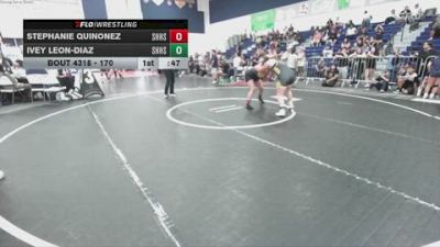 170 lbs Cons. Semi - Ivey Leon-Diaz, Sunny Hills High School vs Stephanie Quinonez, Sunny Hills High School