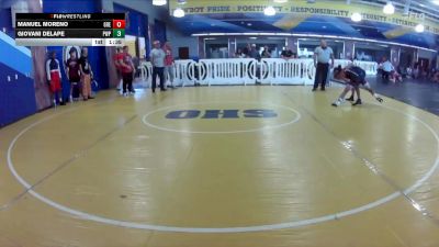 132 lbs Round 1 (8 Team) - Giovani DeLape, Pasco Wolfpack vs Manuel Moreno, Greasers