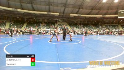 84 lbs Quarterfinal - Jarron Beltran Jr., Sunnyside Wrestling Club vs Tyson Jones, Mad Dawg Wrestling Club