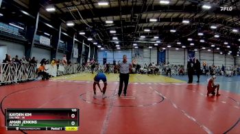 105 lbs Rd# 10- 4:00pm Saturday Final Pool - Amari Jenkins, PA Gold vs Kayden Kim, Cali Red