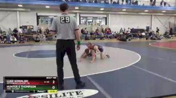 133 lbs Quarterfinal - Hunter E Thompson, Thiel College vs Luke Kowalski, Gettysburg College