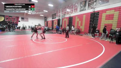 170 lbs Quarterfinal - Samantha Tlalzicapan, Segerstrom vs Brooklyn Bittner, Rio Mesa
