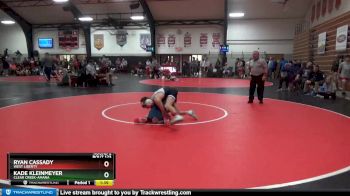 106 lbs Round 2 - Ryan Cassady, West Liberty vs Kade Kleinmeyer, Clear Creek-Amana