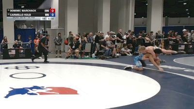 55 kg Cons. Sub-rd Of 16 - Dominic Marchack, Eierman Elite Wrestling Club vs Carmello Kolb, Miller Wrestling Academy