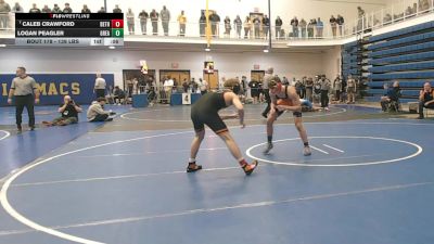 139 lbs Consy 1 - Caleb Crawford, Bethel Park vs Logan Peagler, Greater Latrobe