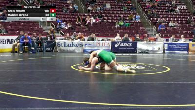 136 lbs Consi 3 - Josie Mason, West Greene-G vs Maggie Alfera, Laurel-G
