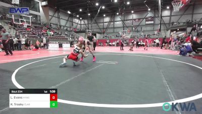 76 lbs Rr Rnd 3 - Locklyn Evans, Hilldale Youth Wrestling Club vs KNOX Trosky, Claremore Wrestling Club