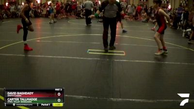 92 lbs Semifinal - Carter Tallmadge, Steel Valley Renegades vs David Baghdady, Smitty`s Barn