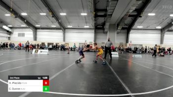 85 lbs 3rd Place - Hudson Placido, Young Guns Nashville Wrestling vs Caleb Dunne, Black Fox Wrestling Academy