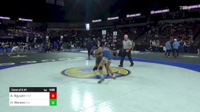 110 lbs Consi Of 8 #1 - Aleena Ngyuen, Central Catholic vs Hailee Moreno, San Fernando