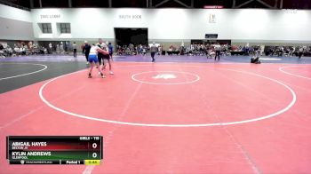 115 lbs Champ. Round 1 - Kylin Andrews, Glenpool vs Abigail Hayes, Belton JV