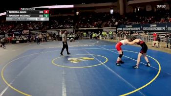 G 132 lbs Cons. Round 4 - Theresa Allen, Zachary Girls vs Madison Mozingo, Belle Chasse Girls