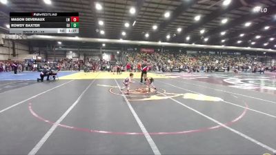 55 lbs Champ. Round 2 - Rowdy Baxter, Eastside United vs Mason Deveraux, Laurel Matburners