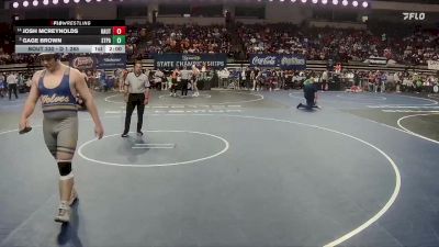 D 1 285 lbs Champ. Round 2 - Gage Brown, St. Paul`s vs Josh McReynolds, Haughton