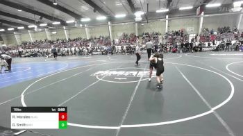 78 lbs Rr Rnd 3 - Royce Morales, BlackCat WC vs Greyson Smith, Kirtland Broncos