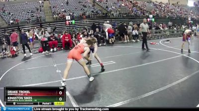 140 lbs Round 4 (6 Team) - Drake Troxel, Nebraska Blue vs Kingston Sikes, Oklahoma Elite Orange