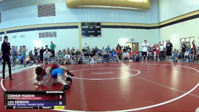100 lbs Quarterfinal - Connor Maddox, Contenders Wrestling Academy vs Lou Keneson, Midwest Regional Training Center