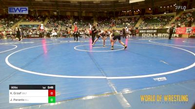 90 lbs Consi Of 8 #2 - Kyper Graaf, Sebolt Wrestling Academy vs Jax Paranto, All I See Is Gold Academy