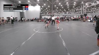 78 lbs Round 3 - Addison Nardella, PA West Black vs Bristol Pope, Razor PinkWave