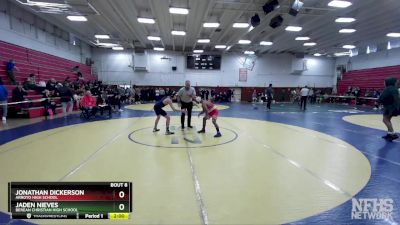 108 lbs Champ. Round 1 - Jaden Nieves, Berean Christian High School vs Jonathan Dickerson, Arroyo High School