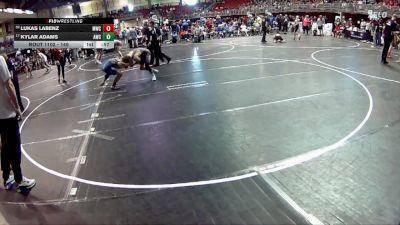 140 lbs Cons. Round 1 - Lukas Labenz, Minden Wrestling Club vs Kylar Adams, Alliance Wrestling Club