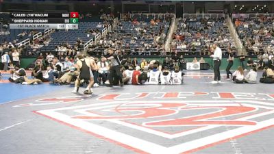 5A 126 lbs 1st Place Match - Caleb Lynthacum, Montgomery Central vs Sheppard Homan, Enka High School