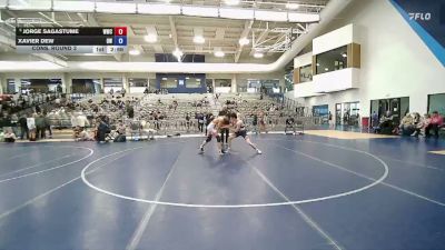 132 lbs Cons. Round 3 - Jorge Sagastume, Westlake Wrestling Club vs Xavier Dew, Olympus Wrestling