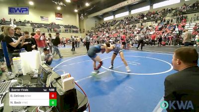 92-98 lbs Quarterfinal - Bryson Gelinas, Believe To Achieve WC vs Noah Back, Verdigris Youth Wrestling