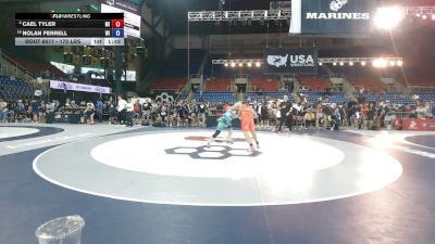 175 lbs Champ. Rd Of 16 - Cael Tyler, Michigan vs Nolan Ferrell, Wisconsin