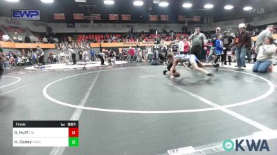 88 lbs Final - Gabriel Huff, Elgin Wrestling vs Hunter Coney, Choctaw Ironman Youth Wrestling