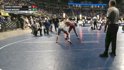 132 lbs Round Of 16 - Farrah Henderson, Canon-McMillan vs Caelan McElroy, Chestnut Ridge
