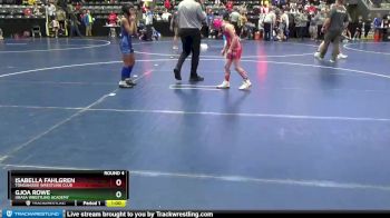 67-73 lbs Round 4 - Isabella Fahlgren, Tonganoxie Wrestling Club vs Gjoa Rowe, Ubasa Wrestling Academy