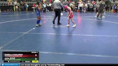 67-73 lbs Round 4 - Isabella Fahlgren, Tonganoxie Wrestling Club vs Gjoa Rowe, Ubasa Wrestling Academy