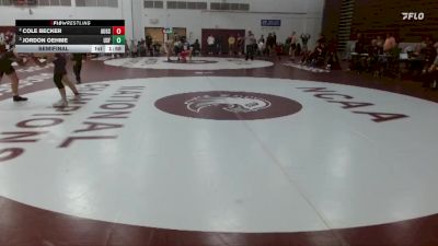 141 lbs Semifinal - Jordon Oehme, Sioux Falls vs Cole Becker, Augsburg
