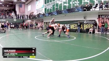 150 lbs Cons. Round 5 - Kase Rogers, Firelands (Oberlin) vs Tyler Arnette, Westerville North