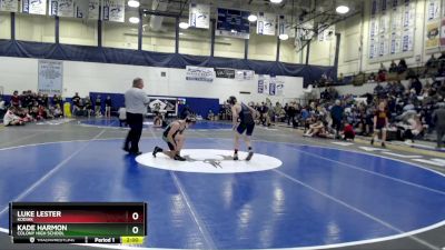 119 lbs Semifinal - Kade Harmon, Colony High School vs LUKE LESTER, Kodiak