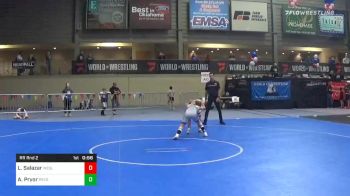 100 lbs Prelims - Lea Salazar, Wesley Club Wrestling vs Addison Pryor, Pryor Tigers