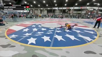 115 lbs Quarterfinal - Bailey Lefurgey, Unattached vs Kaia Hunter, Bennett County