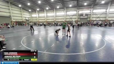 81-85 lbs Round 1 - Adriana Beltran, Cougar Wrestling Club vs Kaia Johnson, Ridgeline High School