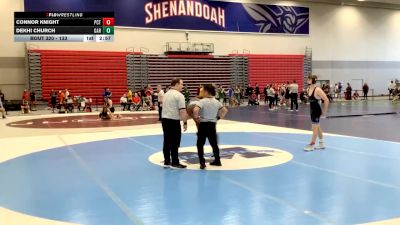 133 lbs Cons. Round 4 - Dekhi Church, Garrett College vs Connor Knight, Pennsylvania College Of Technology