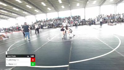 100 lbs Semifinal - Tatsuki Jahrling, Pride Wrestling vs Luke Baca, West Mesa