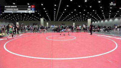 58-63 lbs Semis - Myles Gibson, Shelton Wrestling Academy vs Hudson Waag, Keystone Kids Wrestling Club