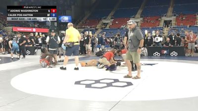 138 lbs Cons. Rd Of 32 - Adonis Washington, Illinois vs Caleb Poe-Hatten, Montana