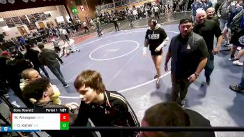 152 lbs Cons. Round 2 - Dakota Katzer, Jenkins High School (Chewelah) vs Wally Almaguer, Granger