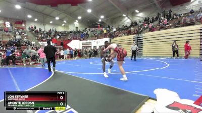 190 lbs Champ. Round 1 - Amonte Jordan, Franklin Wrestling Club vs Jon Stryker, Westfield Rocks
